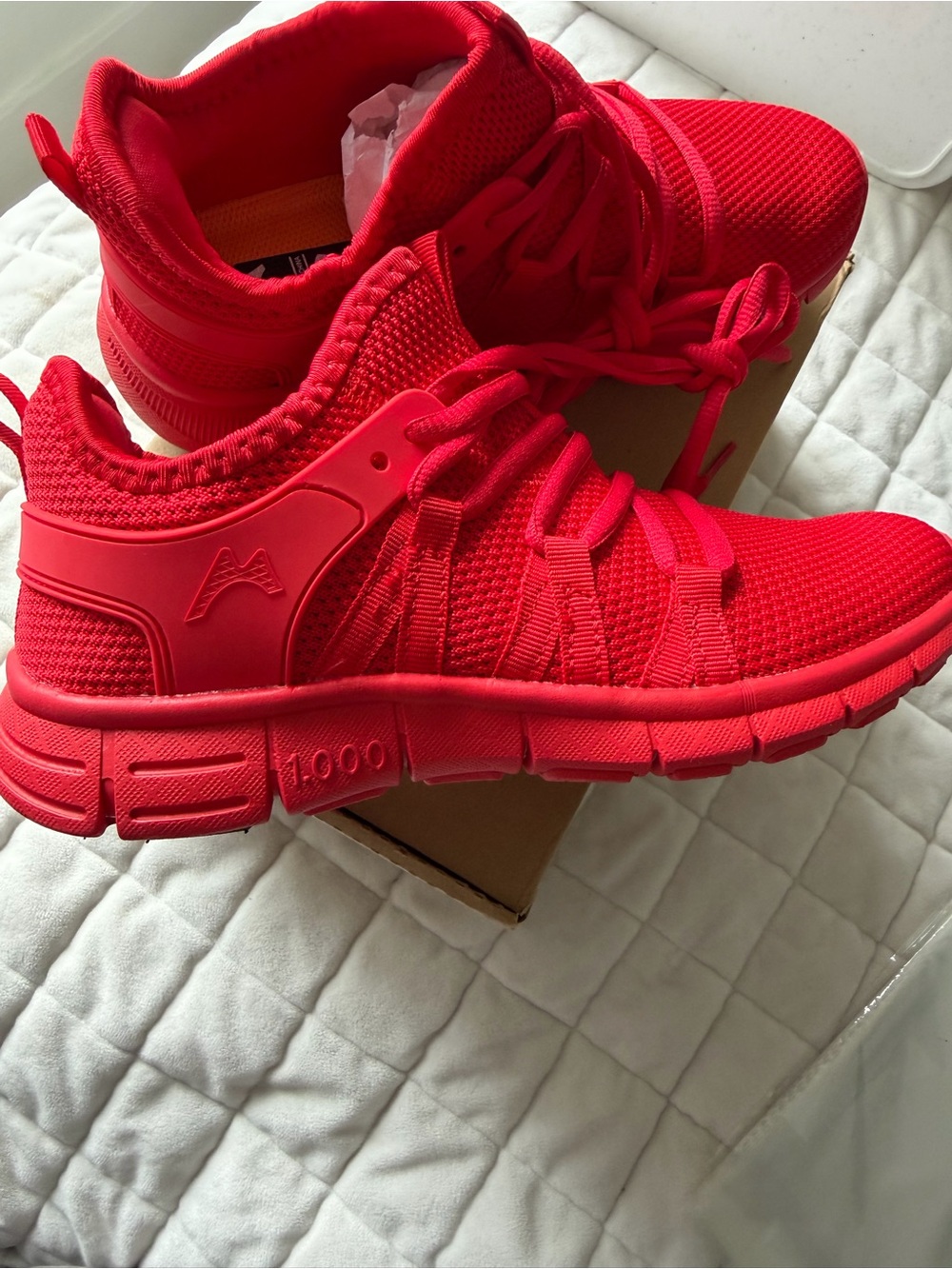 Women’s Bright Red Athletic Sneakers